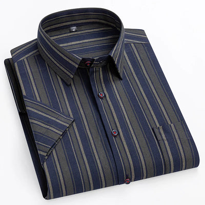 Camicia di Cotone a Maniche Corte