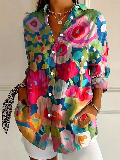 Annika | Blusa colorata con stampa giocosa