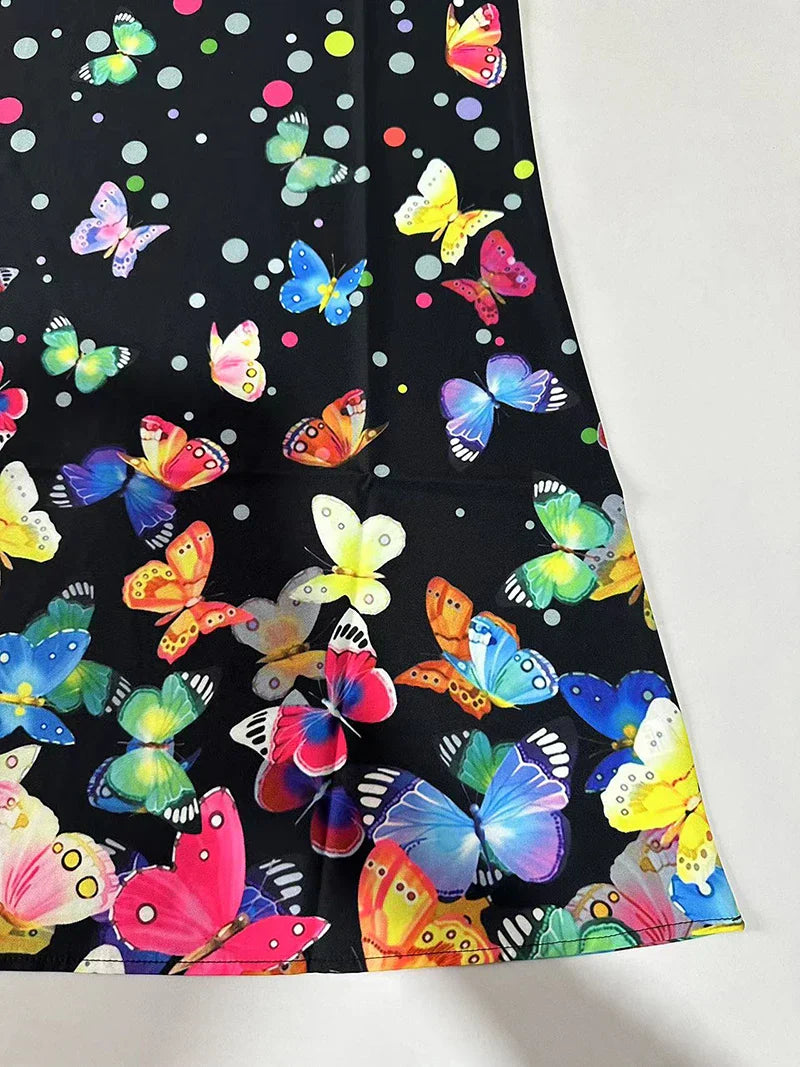 Abito da Donna Americana Cross Border Nuovo Vestito Senza Maniche con Scollatura a V