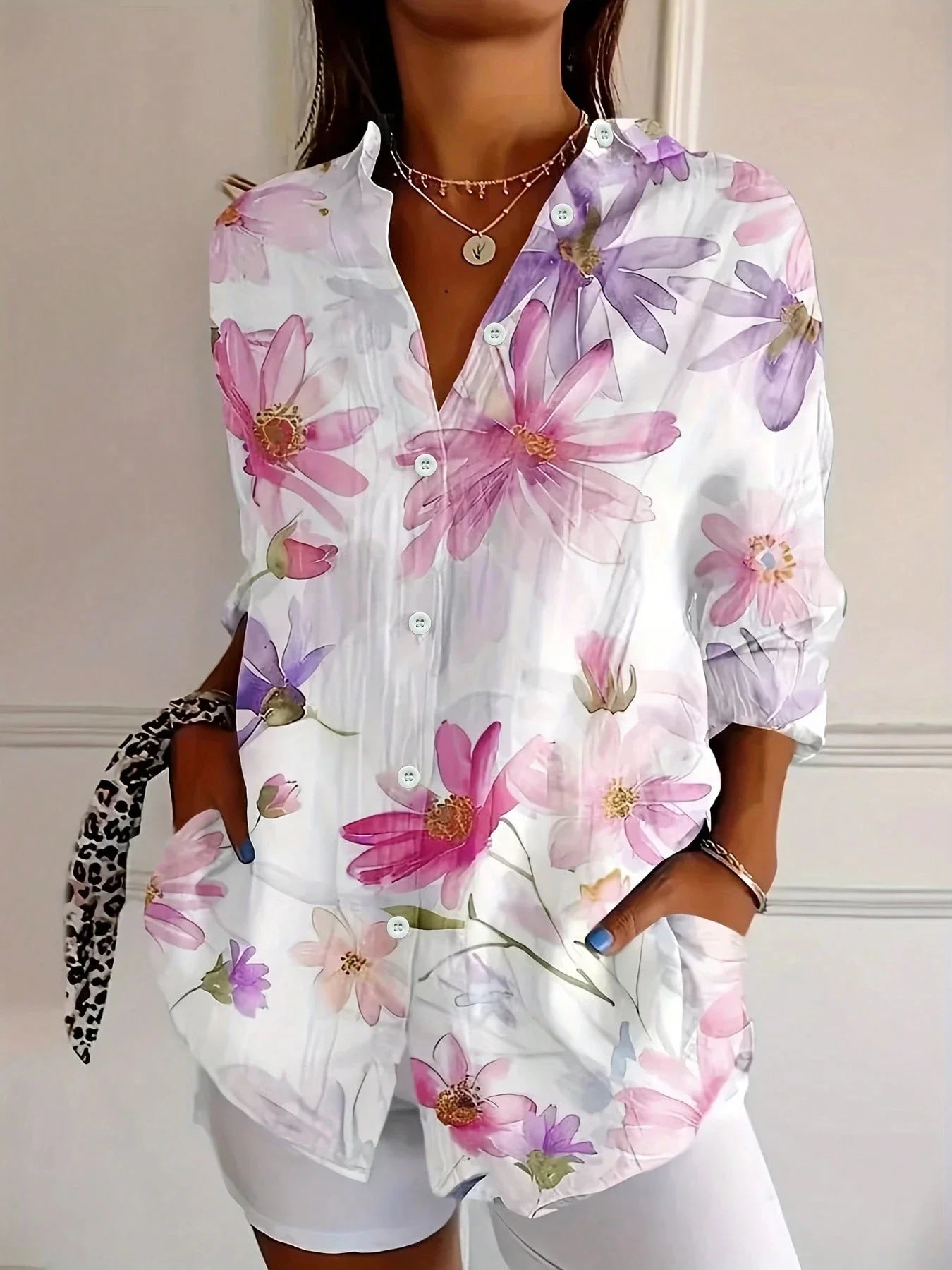 Annika | Blusa colorata con stampa giocosa