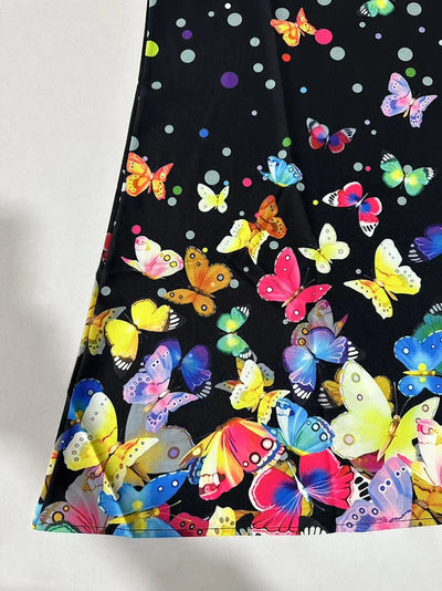 Abito da Donna Americana Cross Border Nuovo Vestito Senza Maniche con Scollatura a V