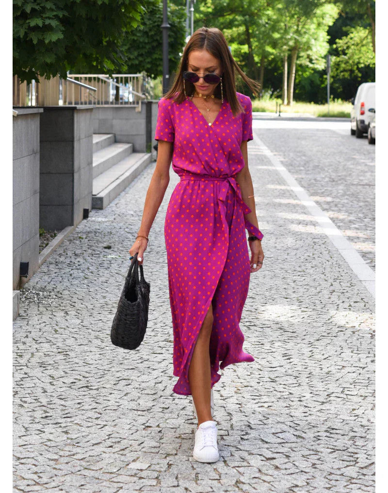 Suzanne | Abito elegante con scollo a V