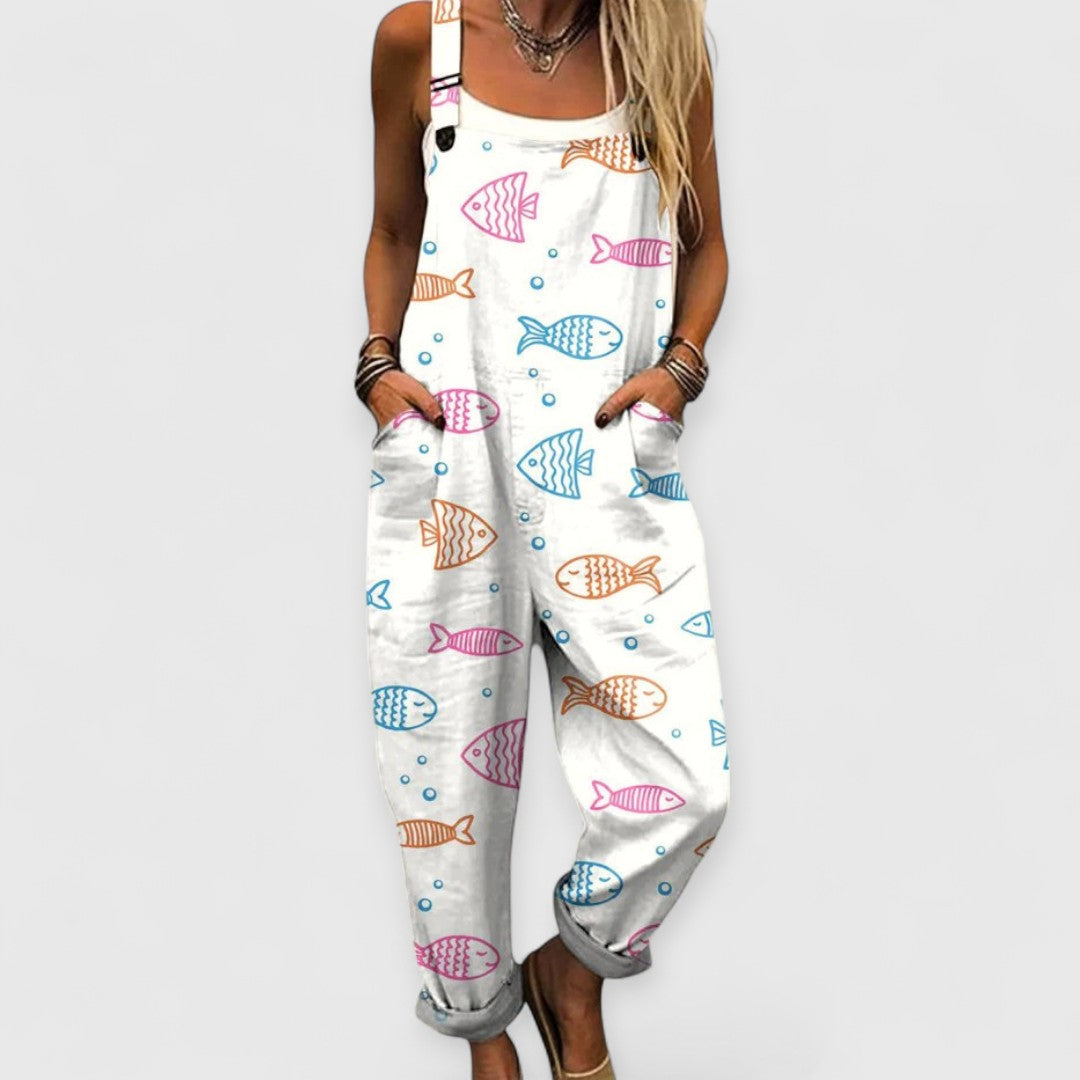 Ella™ | Tuta Vintage Donna con Pantaloni Larghi