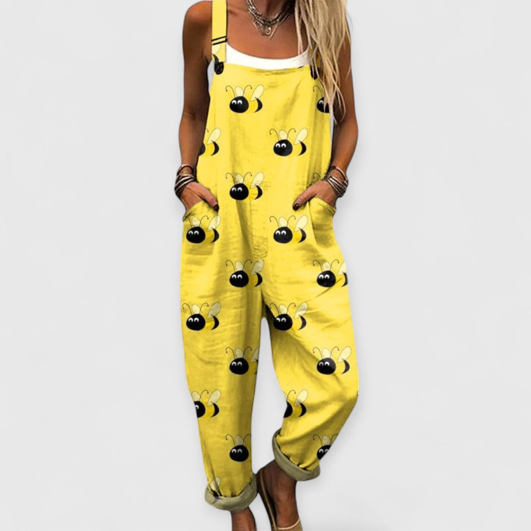 Klementyna™ | Tuta Vintage Donna con Pantaloni Larghi