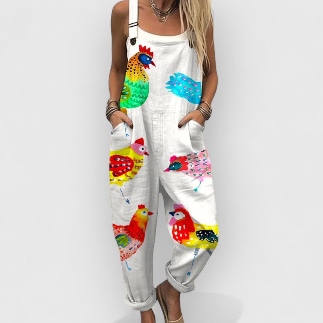 Genowefa™ | Tuta Vintage con Gambe Larghe