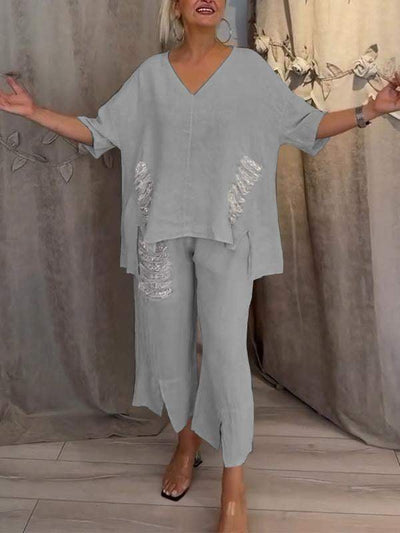 Completo Estivo a Due Pezzi con Eleganza Naturale