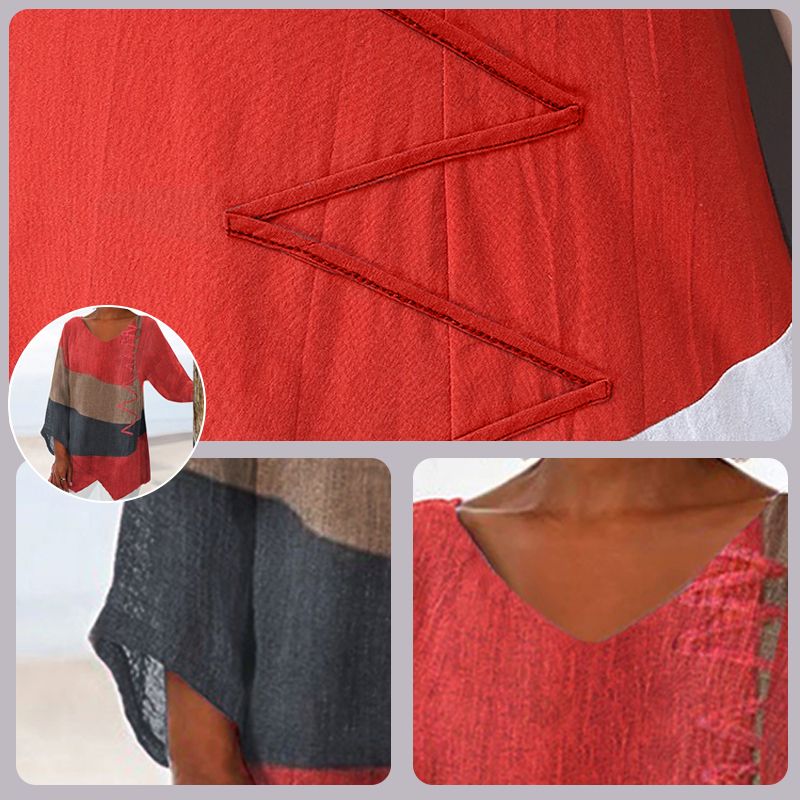 Leviana™ | Tunique V-collo Artistico – Creativo, Arioso & Elegante