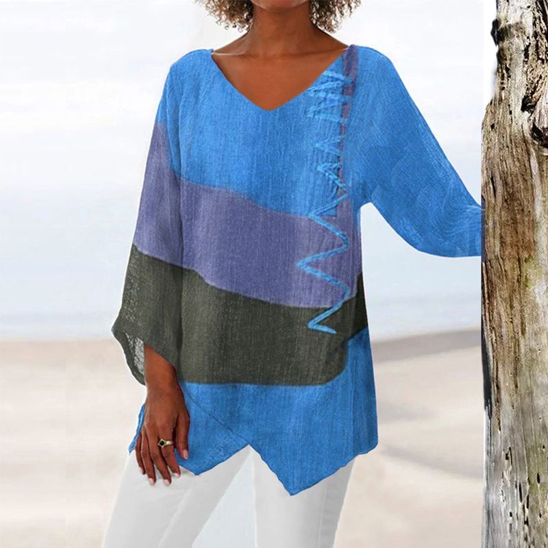 Leviana™ | Tunique V-collo Artistico – Creativo, Arioso & Elegante