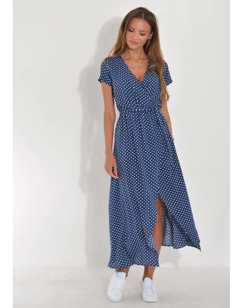 Suzanne | Abito elegante con scollo a V