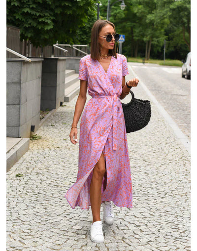 Suzanne | Abito elegante con scollo a V