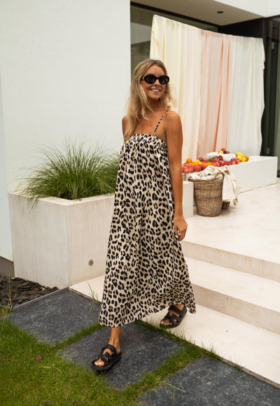 Ina™ | Abito Maxy Leopardo