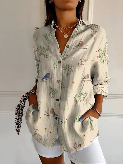 Avril | Blusa elegante con stampe giocose